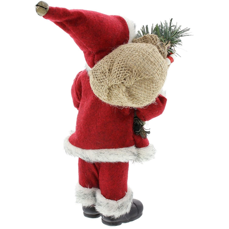 Noel 30cm Kerst Traditioneel Standing Santa Claus met Kerosine Lamp Ornament Decoration Holiday Figurines Feestartikelen